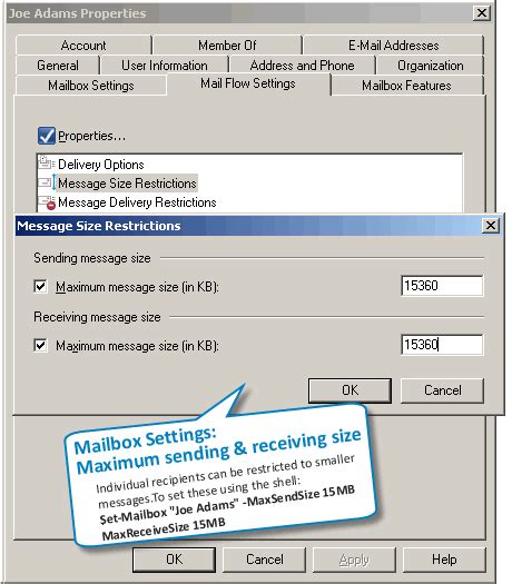 exchange online plan 2 mailbox size|exchange message size limit.